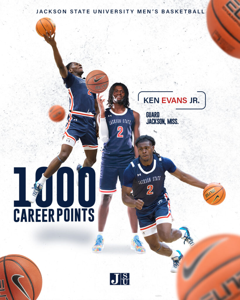 Jackson State athlete Ken Evans Jr. feature graphic