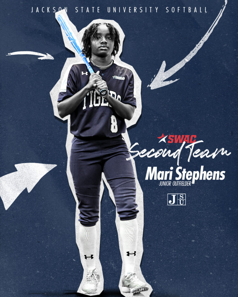 Jackson State athlete Mari Stephens second-team honors graphic