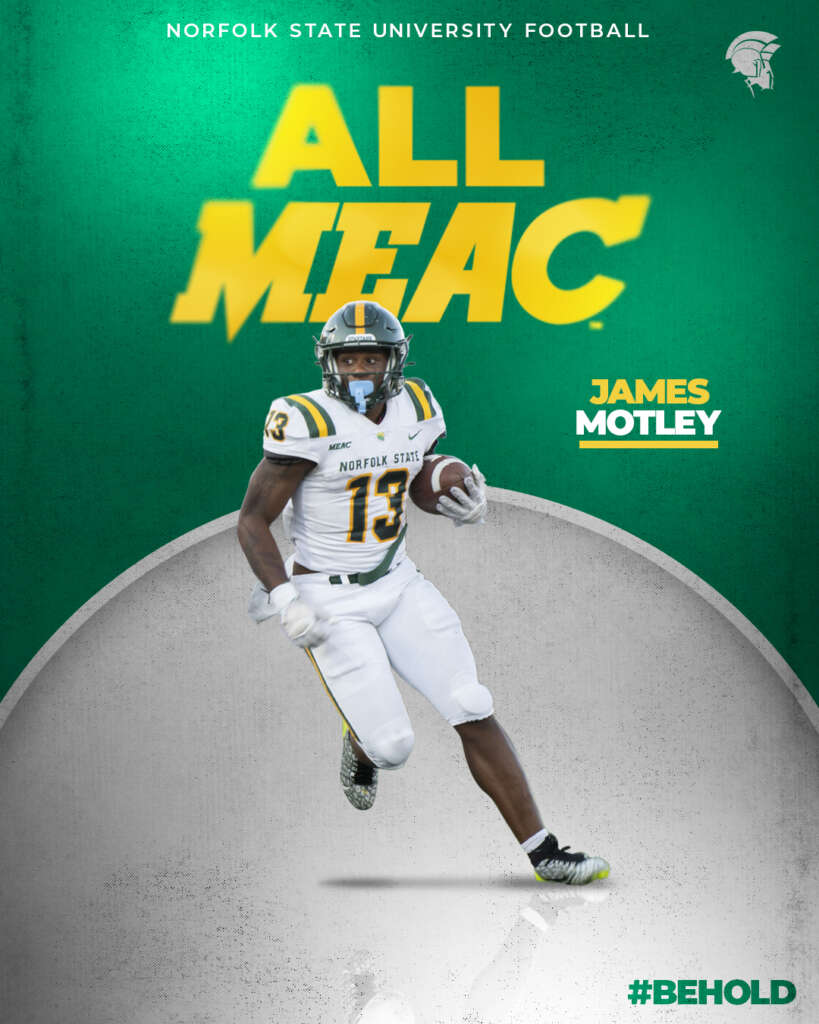 Norfolk State All-MEAC honors graphic designed by MFNGraphics