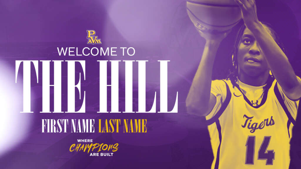 Prairie View A&M CJ visiting graphic designed by MFNGraphics