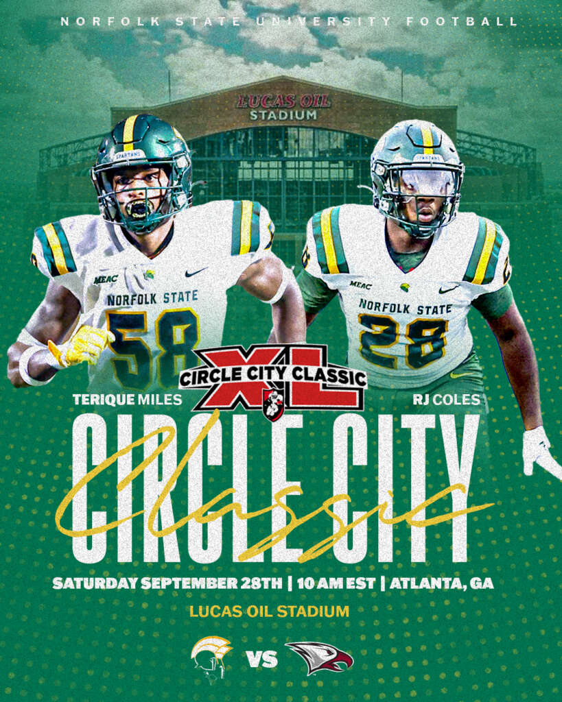 Norfolk State Circle City Classic graphic designed by MFNGraphics