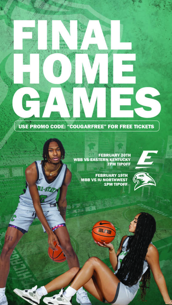 Chicago State University final home games promotional graphic designed by MFNGraphics