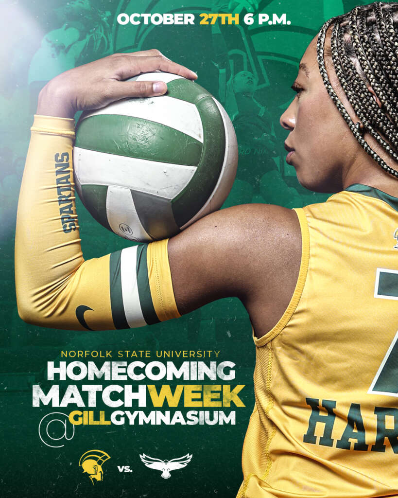 Norfolk State homecoming gameday graphic designed by MFNGraphics