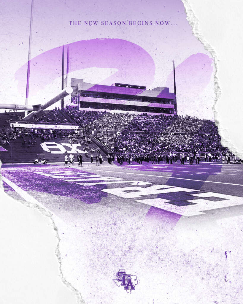 Stephen F. Austin new season graphic designed by MFNGraphics