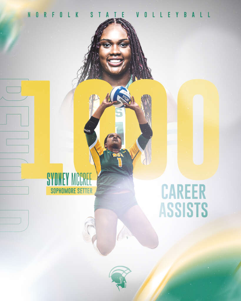 Norfolk State player highlight graphic designed by MFNGraphics