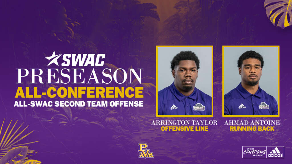 Prairie View A&M preseason all-conference graphic designed by MFNGraphics