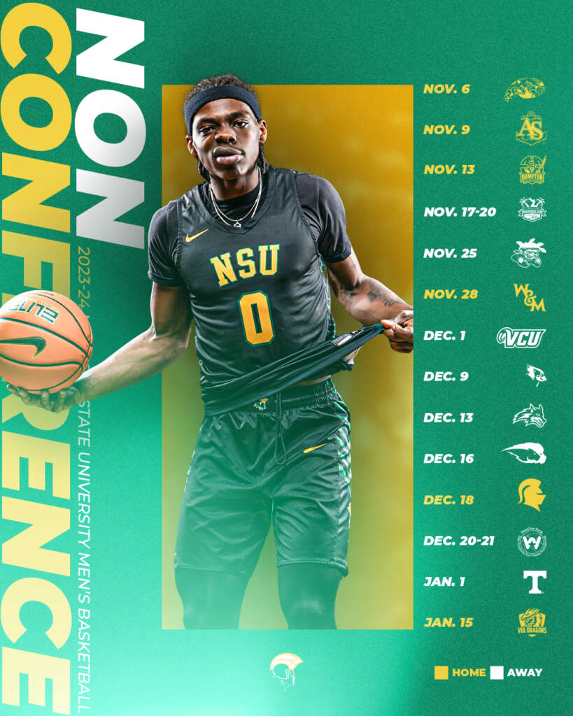 Norfolk State preseason schedule graphic