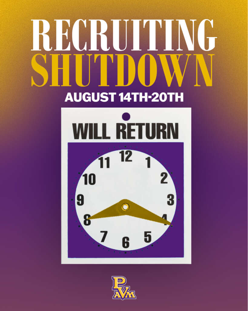 Prairie View A&M recruiting shutdown graphic designed by MFNGraphics