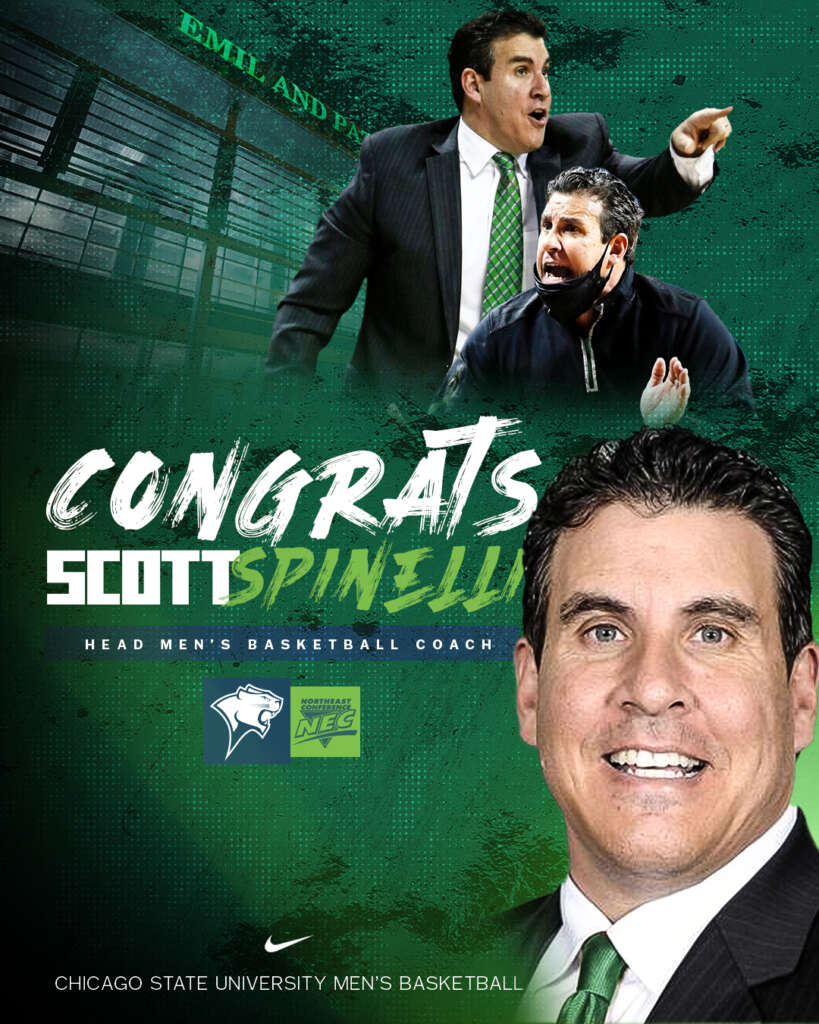 Chicago State University Scott Spinelli feature graphic designed by MFNGraphics