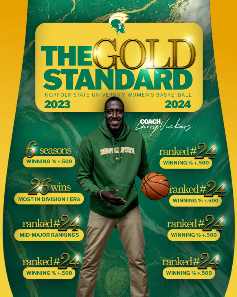 Norfolk State The Gold Standard graphic designed by MFNGraphics