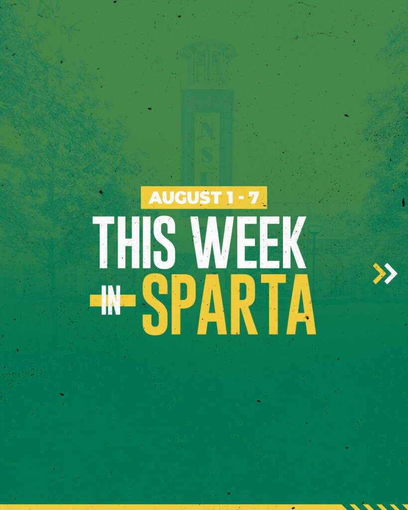 Norfolk State This Week in Sparta schedule graphic designed by MFNGraphics